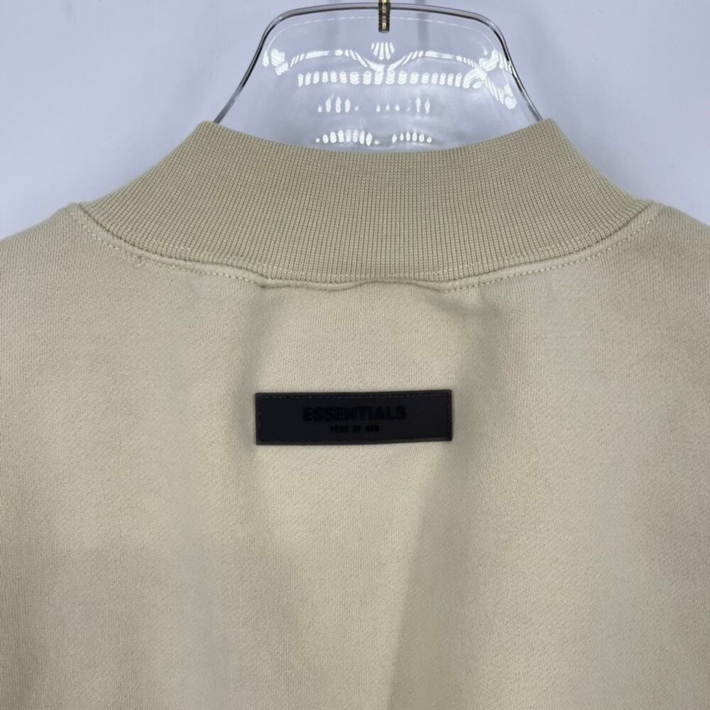 Fear of God Essentials FW21 Pullover Mock Neck Sweatshirt Canary Small Oversized - Picture 9 of 9